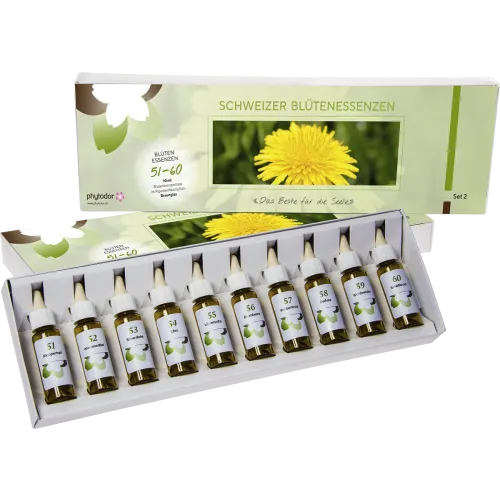 Phytodor Blütenessenzen-Set 2 Braunglas