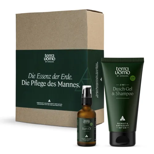 Geschenkset terra uomo Dusch-Gel & Shampoo / Bartöl