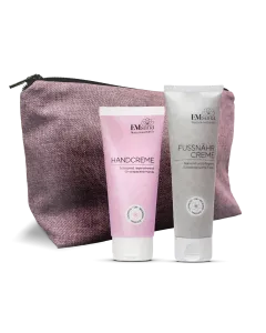 Geschenkset EMsana Necessaire / Handcreme / Fussnährcreme