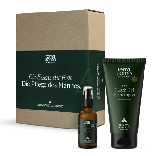 Geschenkset terra uomo Dusch-Gel & Shampoo / Bartöl