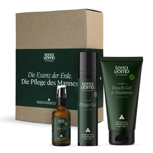 Geschenkset terra uomo Dusch-Gel & Shampoo / Pflege-Gel / Bartöl